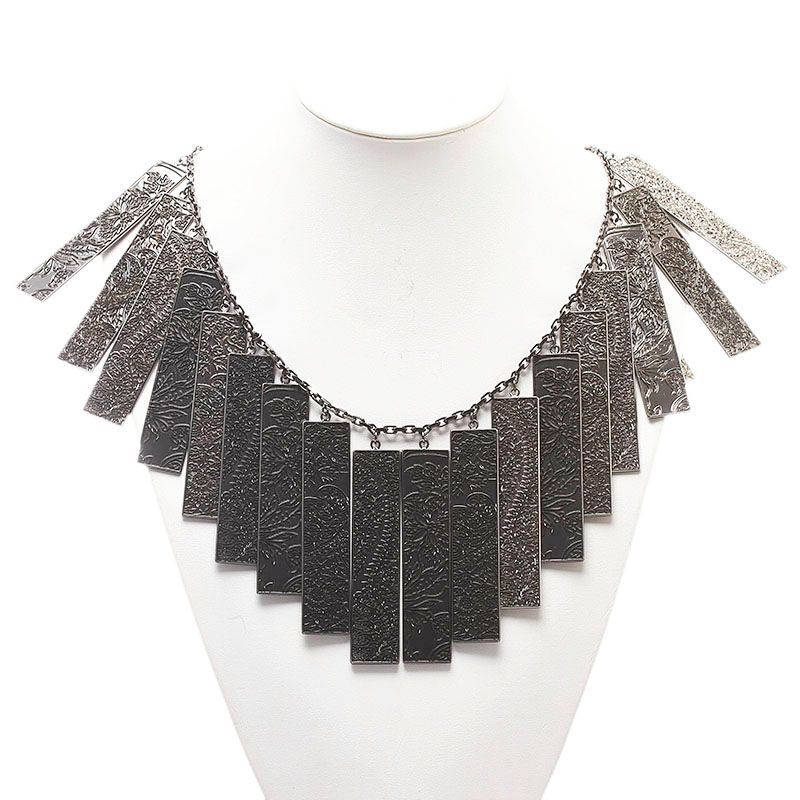 バーバリー プレート ネックレス メタル レディース BURBERRY 【1-