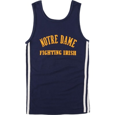 古着 70年代 チャンピオン Champion バータグ カレッジ FIGHTIN' IRISH ノートルダム大学 ファイティングアイリッシュ タンクトップ USA製 レディースS相当 ヴィンテージ/eaa650460