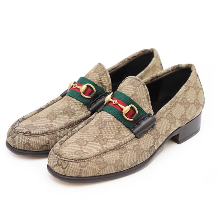 【未使用】 グッチ ローファー レディース ブラウン 36.5C GUCCI