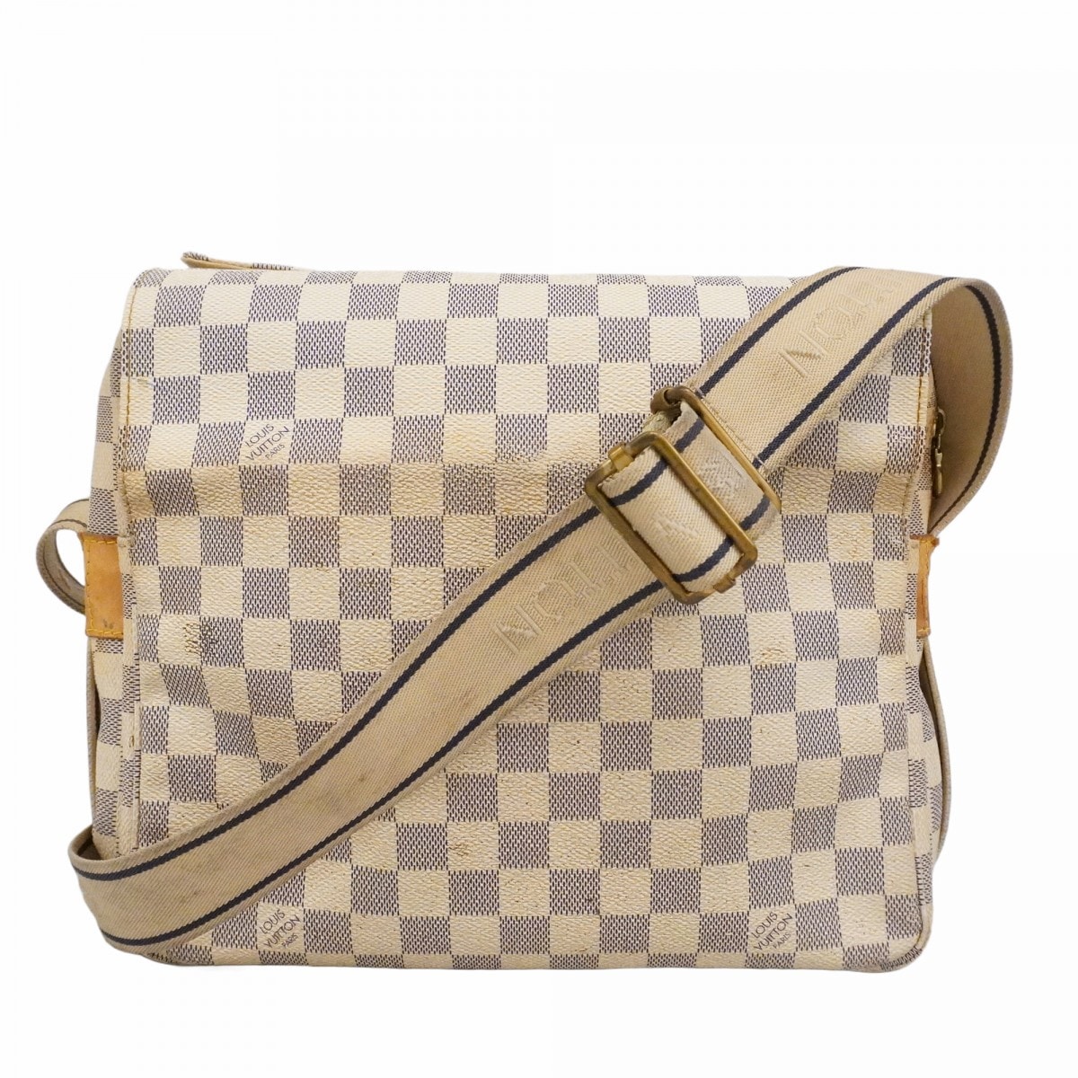 【6dd4443】ルイヴィトン ショルダーバッグ ダミエ・アズール ナヴィグリオ N51189 ホワイト【中古】レディース