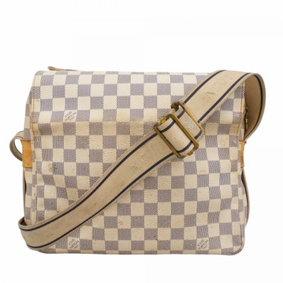 【6dd4443】ルイヴィトン ショルダーバッグ ダミエ・アズール ナヴィグリオ N51189 ホワイト【中古】レディース