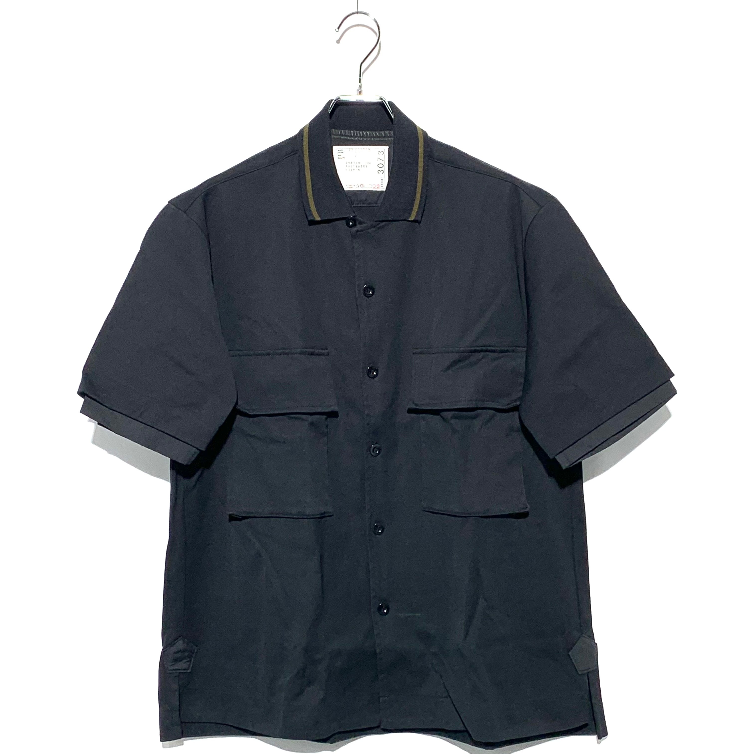 sacai Cotton Jersey Shirt "Black"