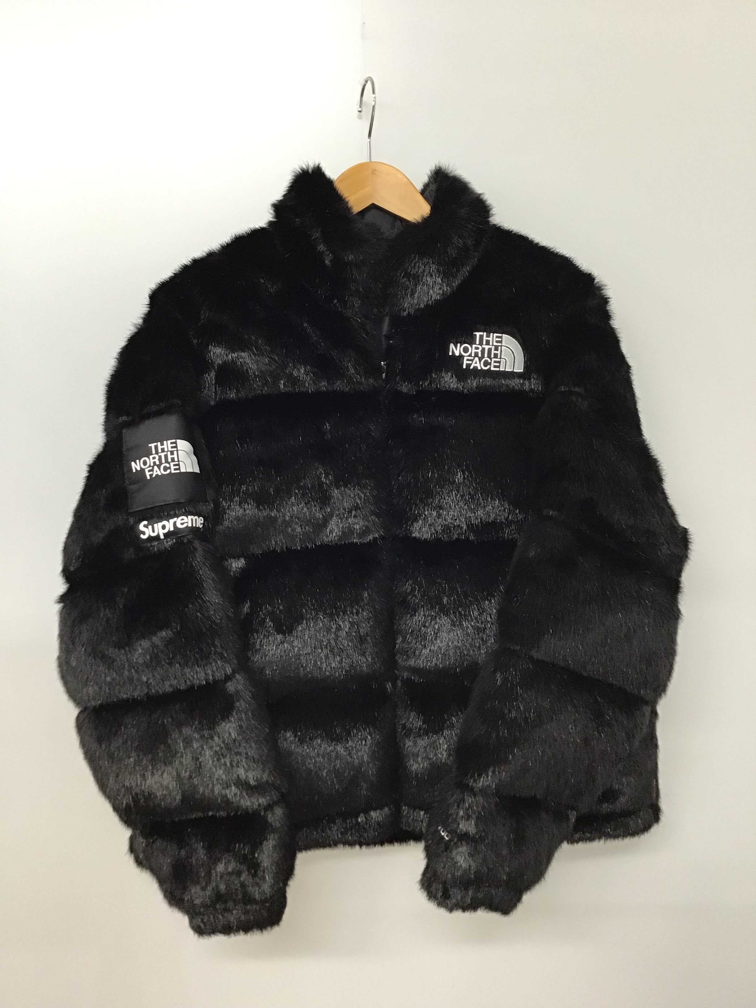 Supreme x The North Face Faux Fur Nuptse Jacket "Black"
