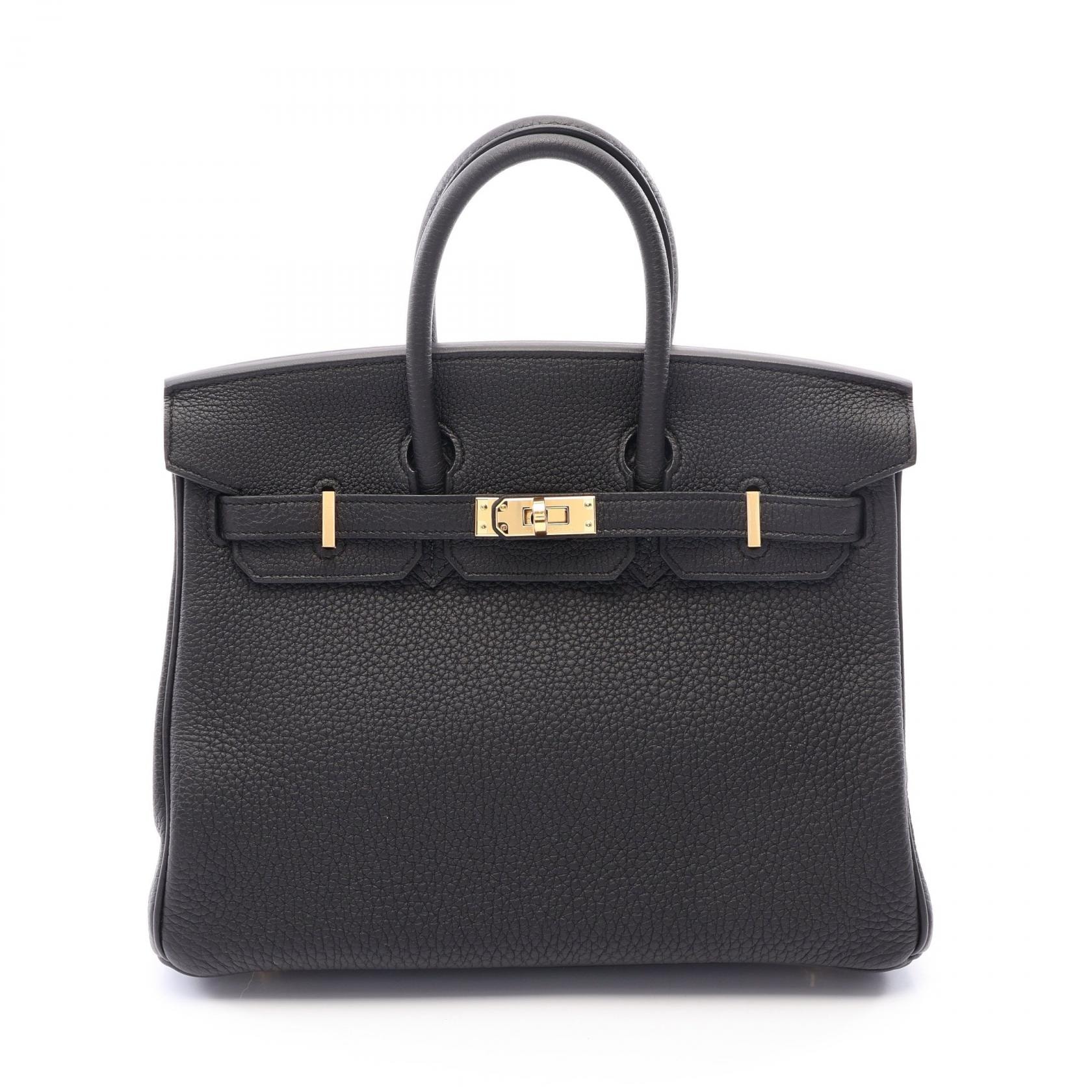 エルメス HERMES バーキン25 ハンドバッグ バッグ トゴ トゴ W刻印(2024年製造) レディース ブラック系 【中古】