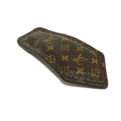LOUIS VUITTON ルイ・ヴィトン LV バックステージ ミニ 現行 LVロゴ フラワー ブラウン ゴールド 片方のみ 片側 ヘアクリップ モノグラム バレッタ M02185