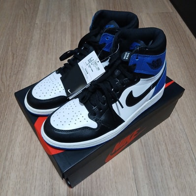 fragment design × Nike Air Jordan 1 Retro High OG "Black/Sport Royal/White"
