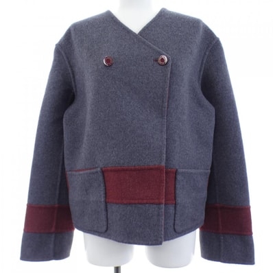エルメス HERMES *77-7101 ノーカラージャケット