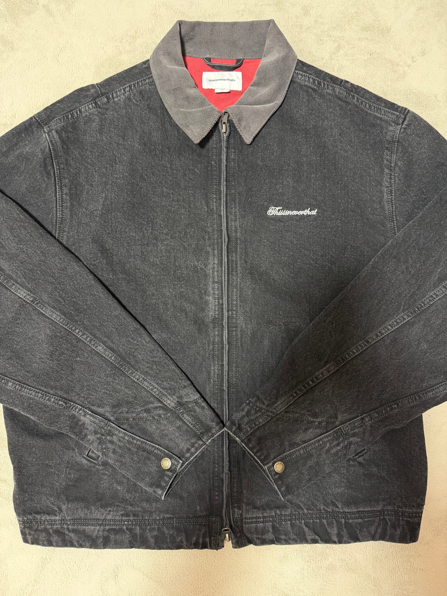 thisisneverthat Denim Work Jacket "Black"