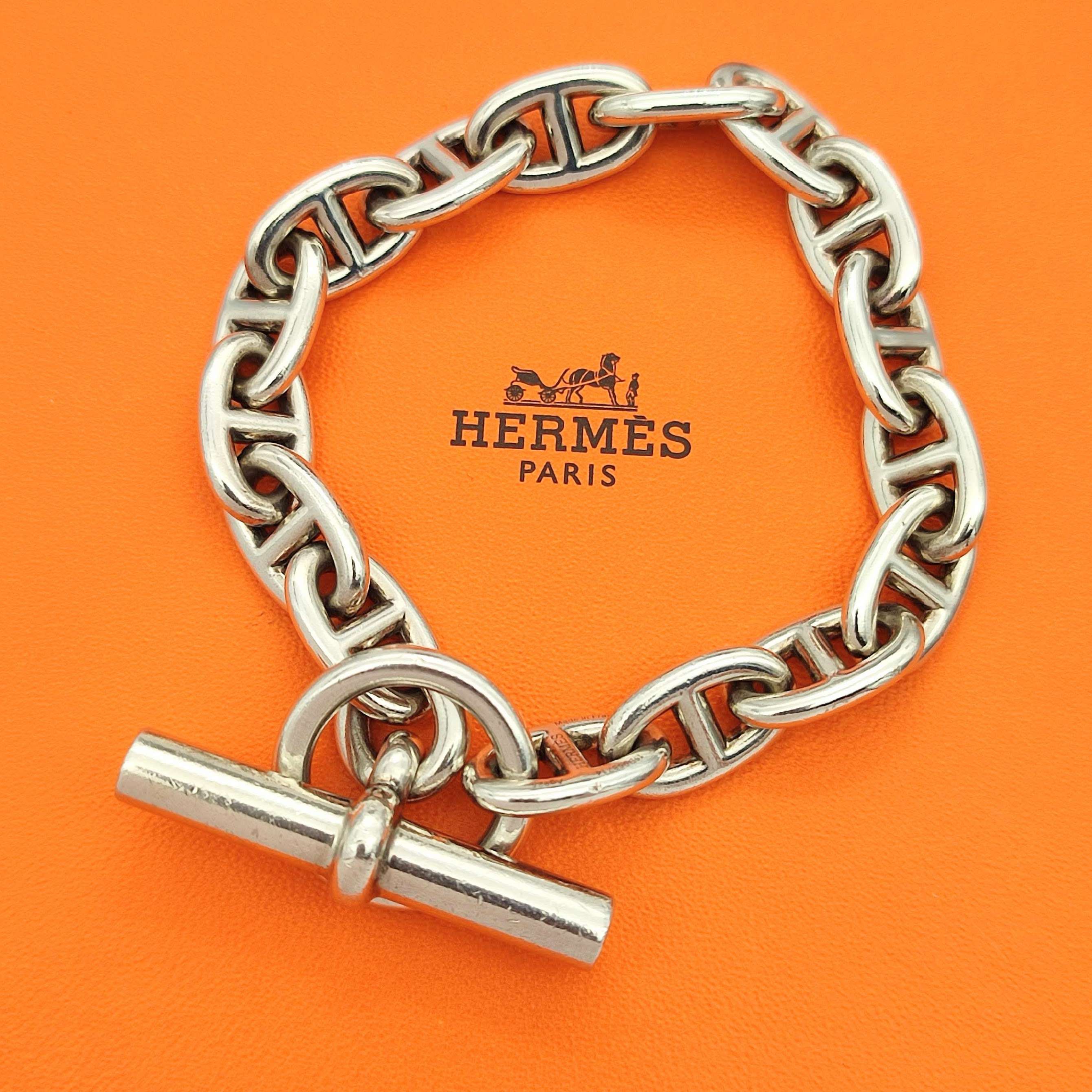 Hermes Chaine D'ancre MM Bracelet "Silver"