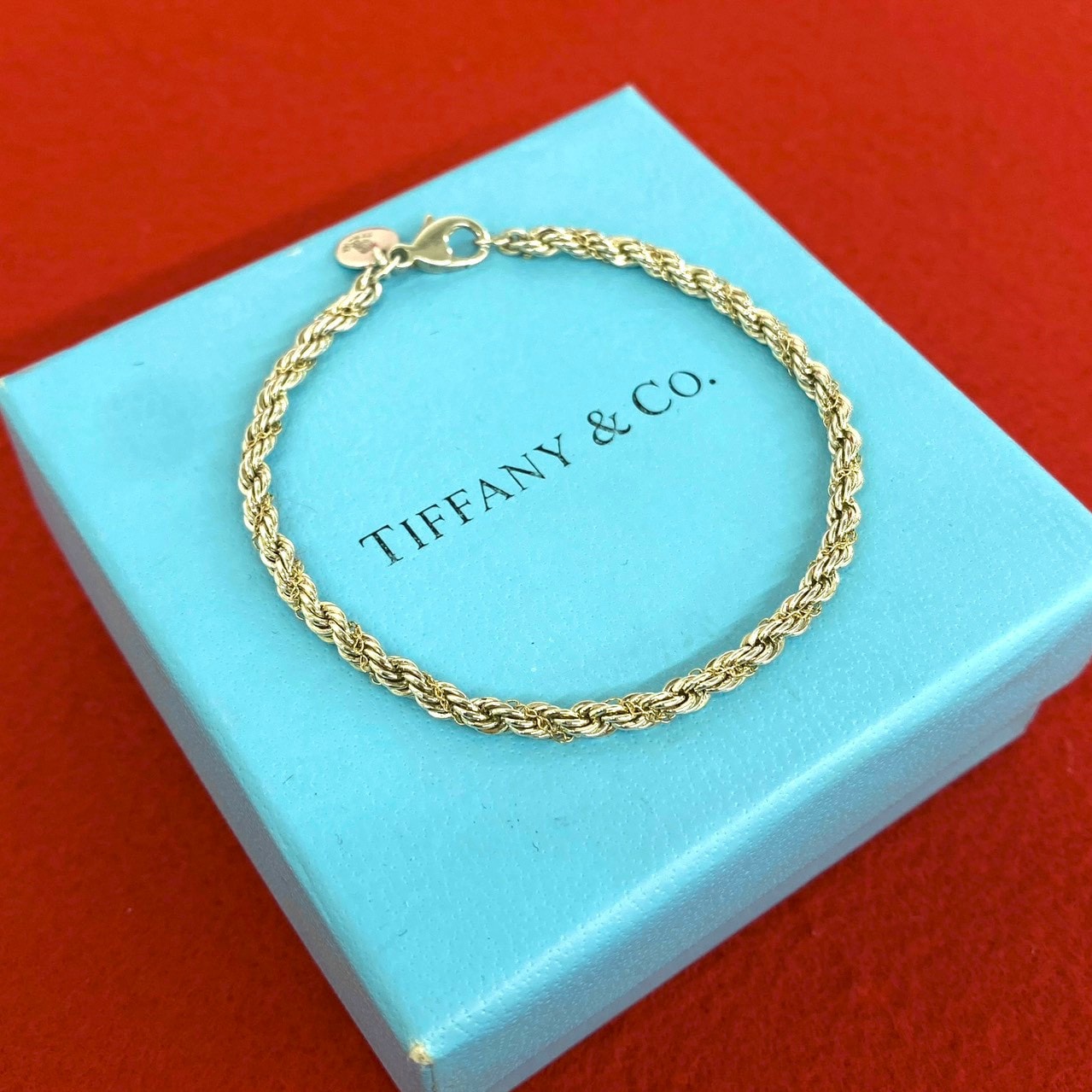 TIFFANY&Co. ティファニー ツイストロープ ブレスレット シルバー925 K14イエローゴールド ブレスレット シルバー
77627