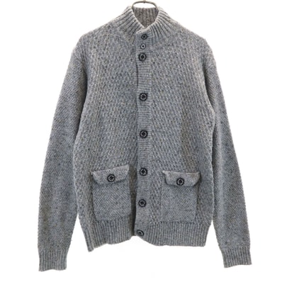 BEAMS HEART ビームスハート ウールブレンド 長袖 ニットカーディガン M グレー系