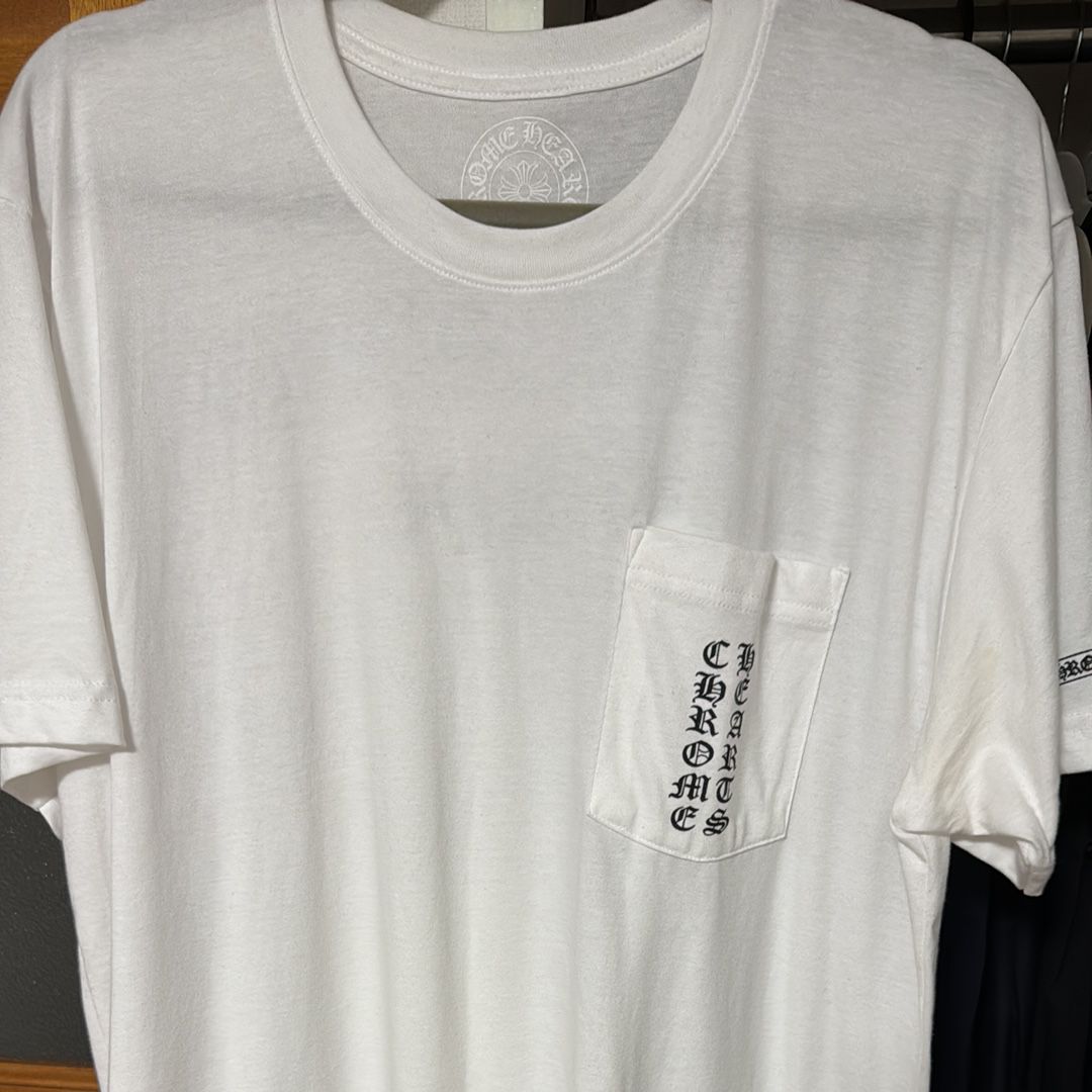クロムハーツ スクロール Tシャツ "ホワイト"
