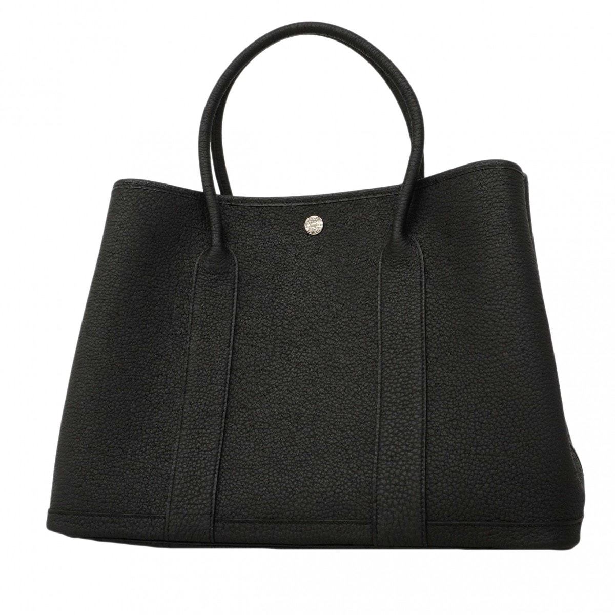 ★SALE【6db1575】エルメス トートバッグ ガーデンパーティPM ネゴンダ ブラック シルバー金具 Y刻印【中古】レディース