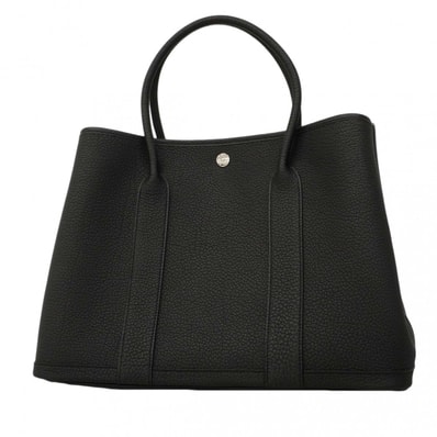 ★SALE【6db1575】エルメス トートバッグ ガーデンパーティPM ネゴンダ ブラック シルバー金具 Y刻印【中古】レディース