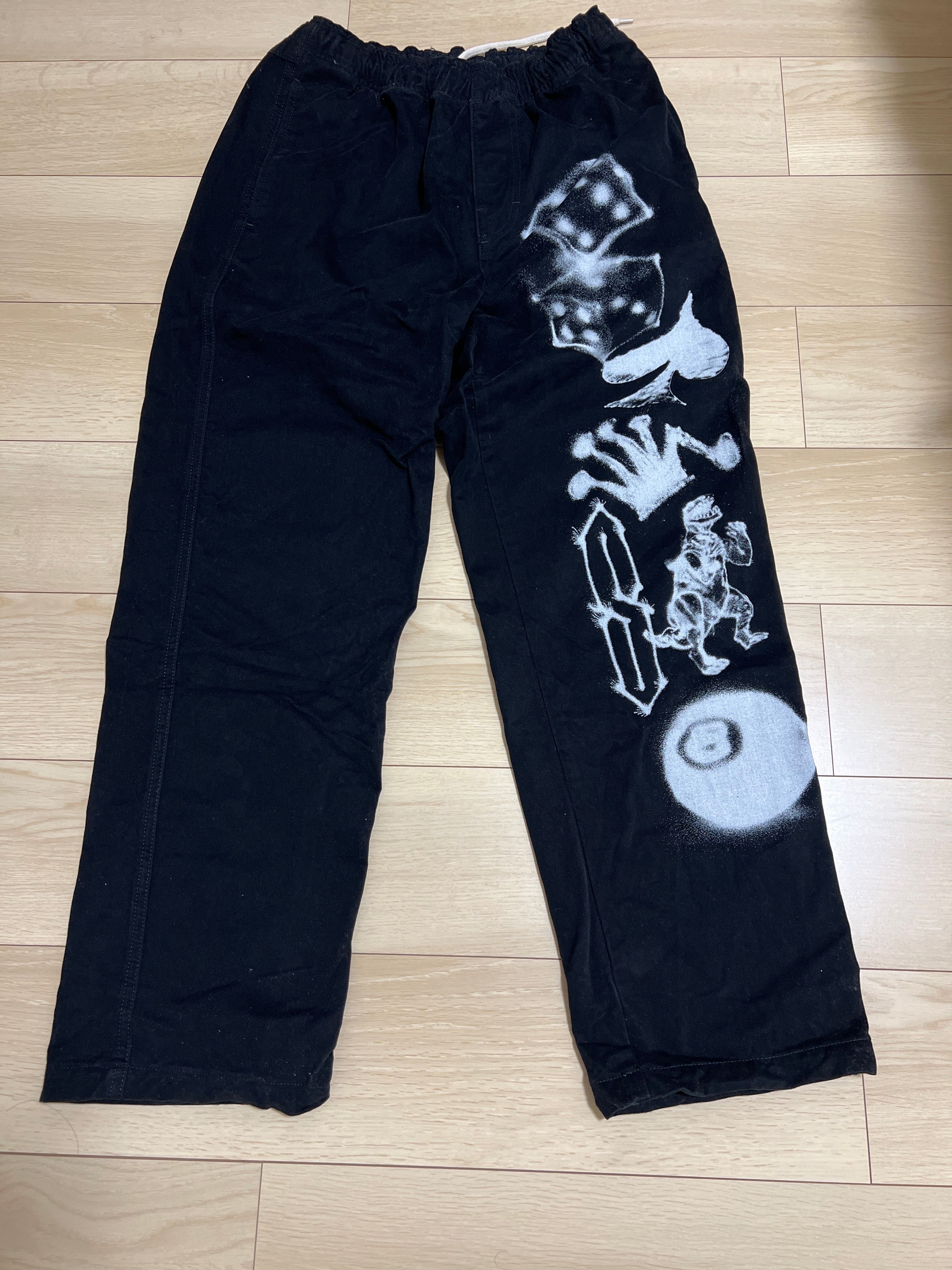 Stussy Airbrush Icon Beach Pant "Black"