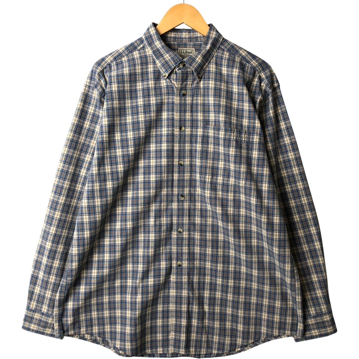 古着 90~00年代 エルエルビーン L.L.Bean 長袖 ボタンダウンチェックシャツ メンズL相当 ヴィンテージ/eaa594255