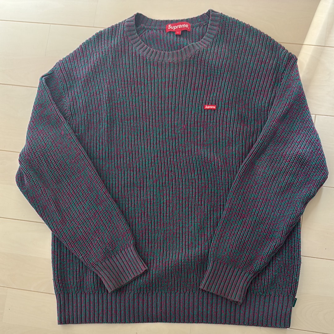 Supreme Melange Rib Knit Sweater "Teal"
