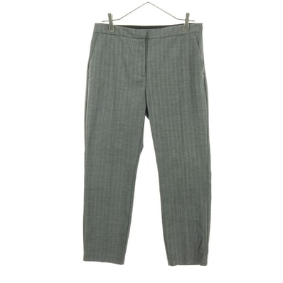 美品 ZARA ザラ ヘリンボーン柄 スラックスパンツ L グレー