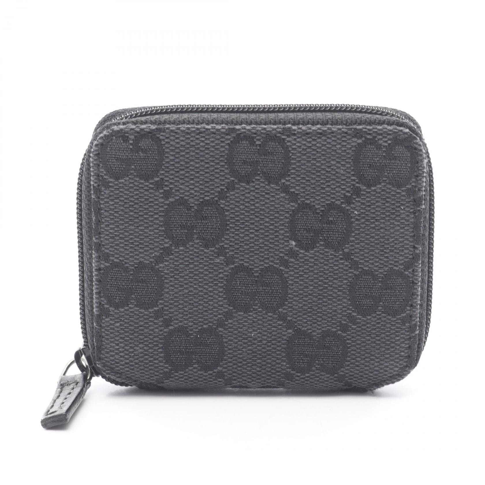 グッチ GUCCI GGキャンバス コインケース 財布 キャンバス レディース ブラック系 030 0416 1578 【中古】