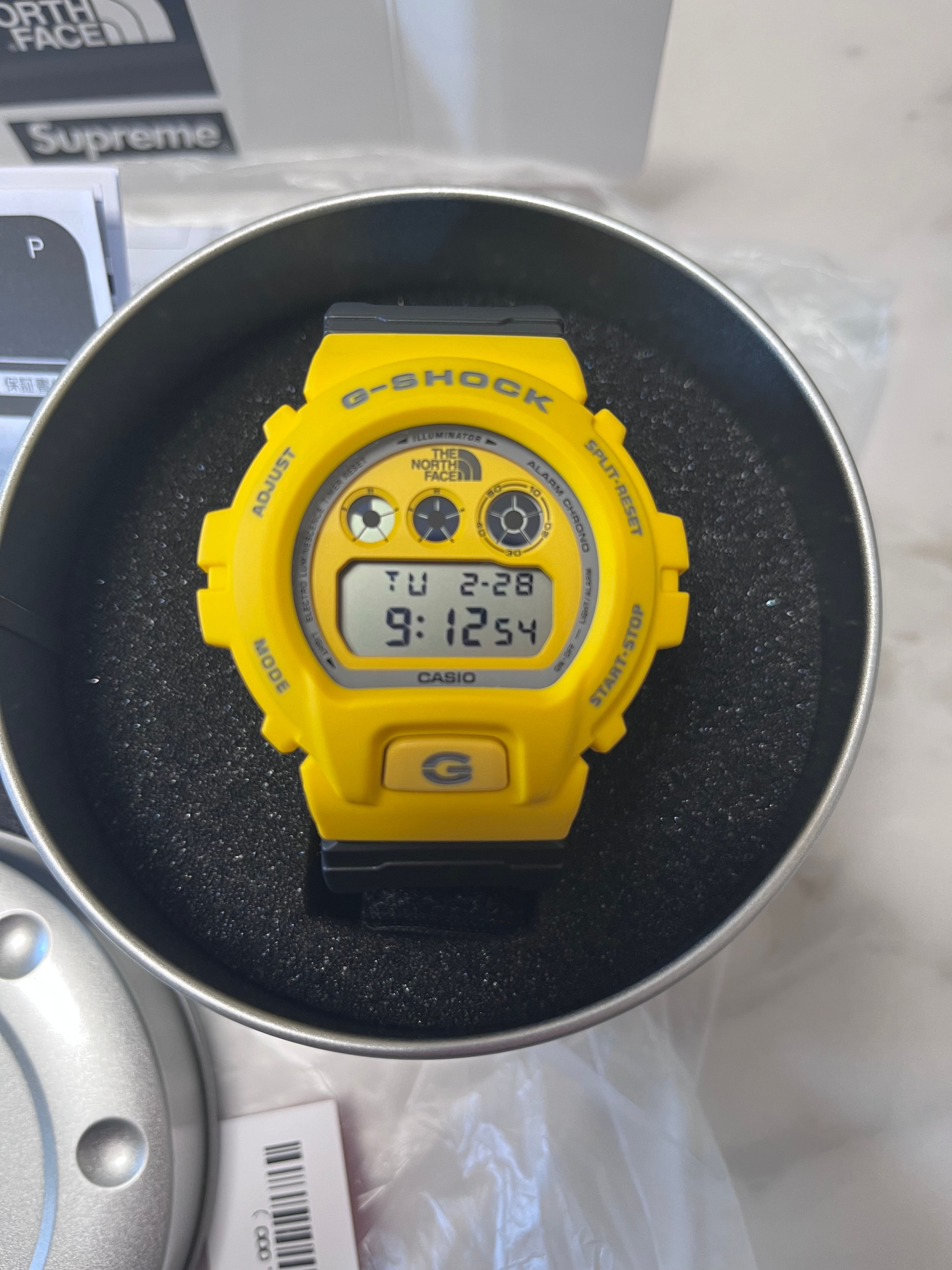 Supreme x The North Face G-SHOCK Watch "Yellow"