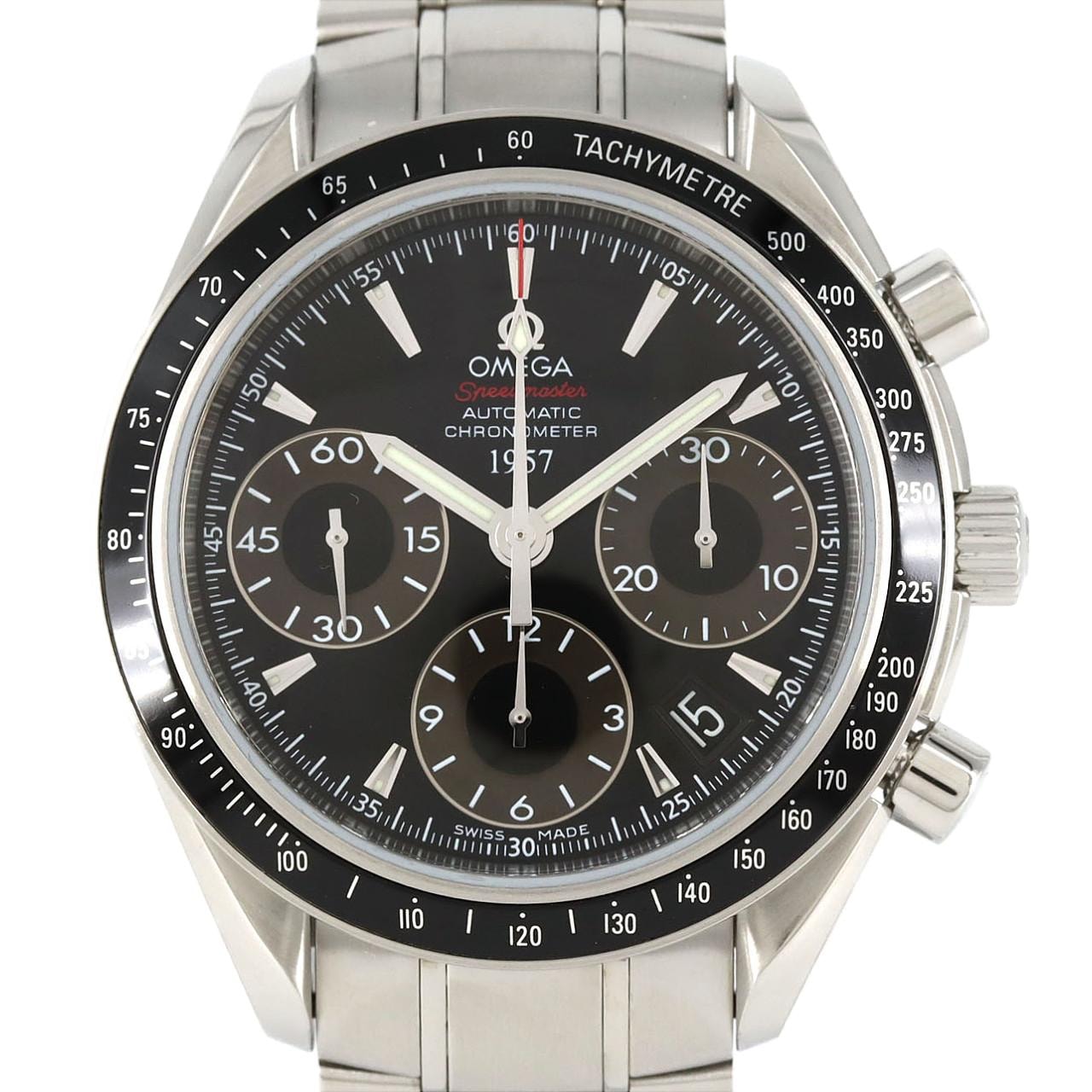 オメガ スピードマスターデイト1957 LIMITED 323.30.40.40.01.001 SS 自動巻