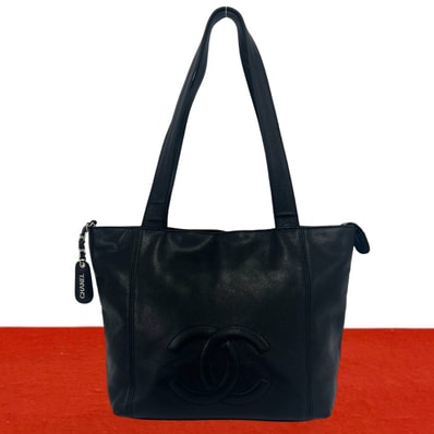 CHANEL シャネル ココマーク キャビアスキン トートバッグ ブラック
31228