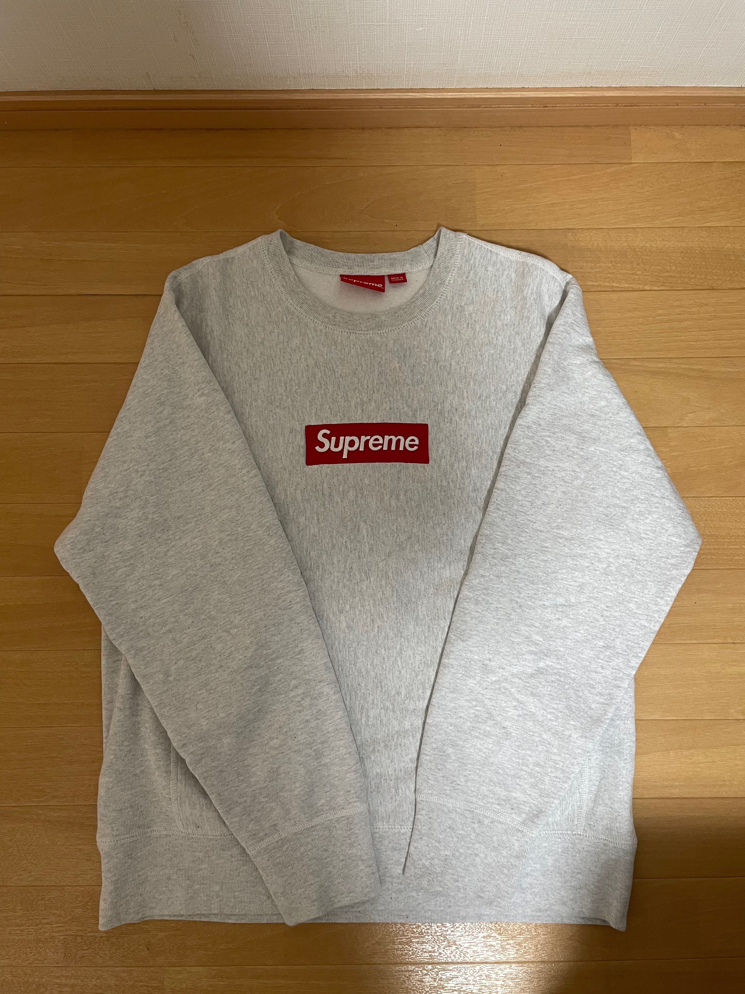 Supreme Box Logo Crewneck Sweatshirt "Ash Grey" (18FW)