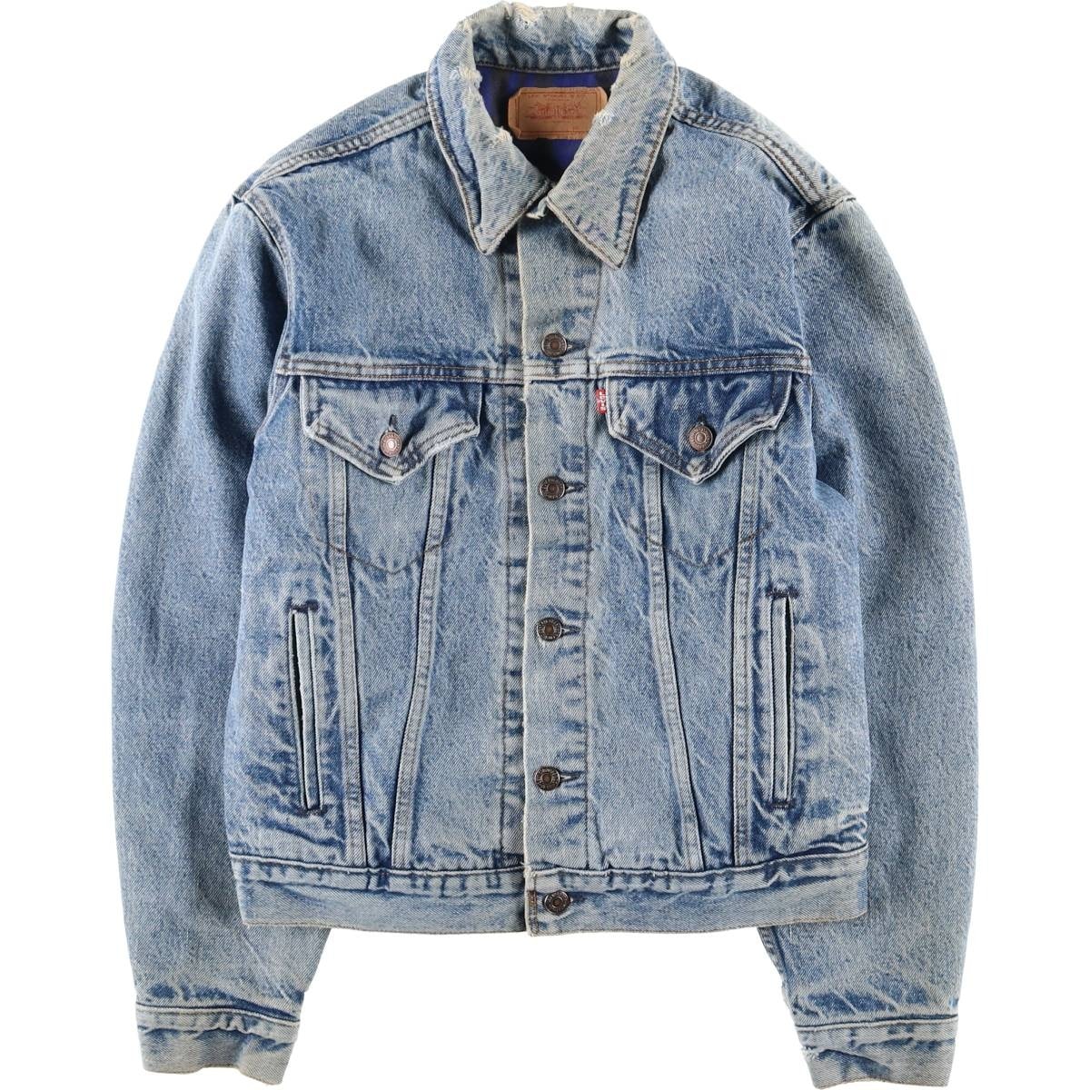 古着 80年代 リーバイス Levi's 70411-9318 デニムジャケット Gジャン USA製 メンズS相当 ヴィンテージ/eaa607005