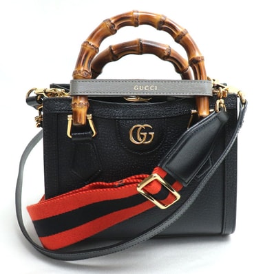 GUCCI Women's Handbag With 2 Rem.Bands And 2 Removab.Shoulders "Black"