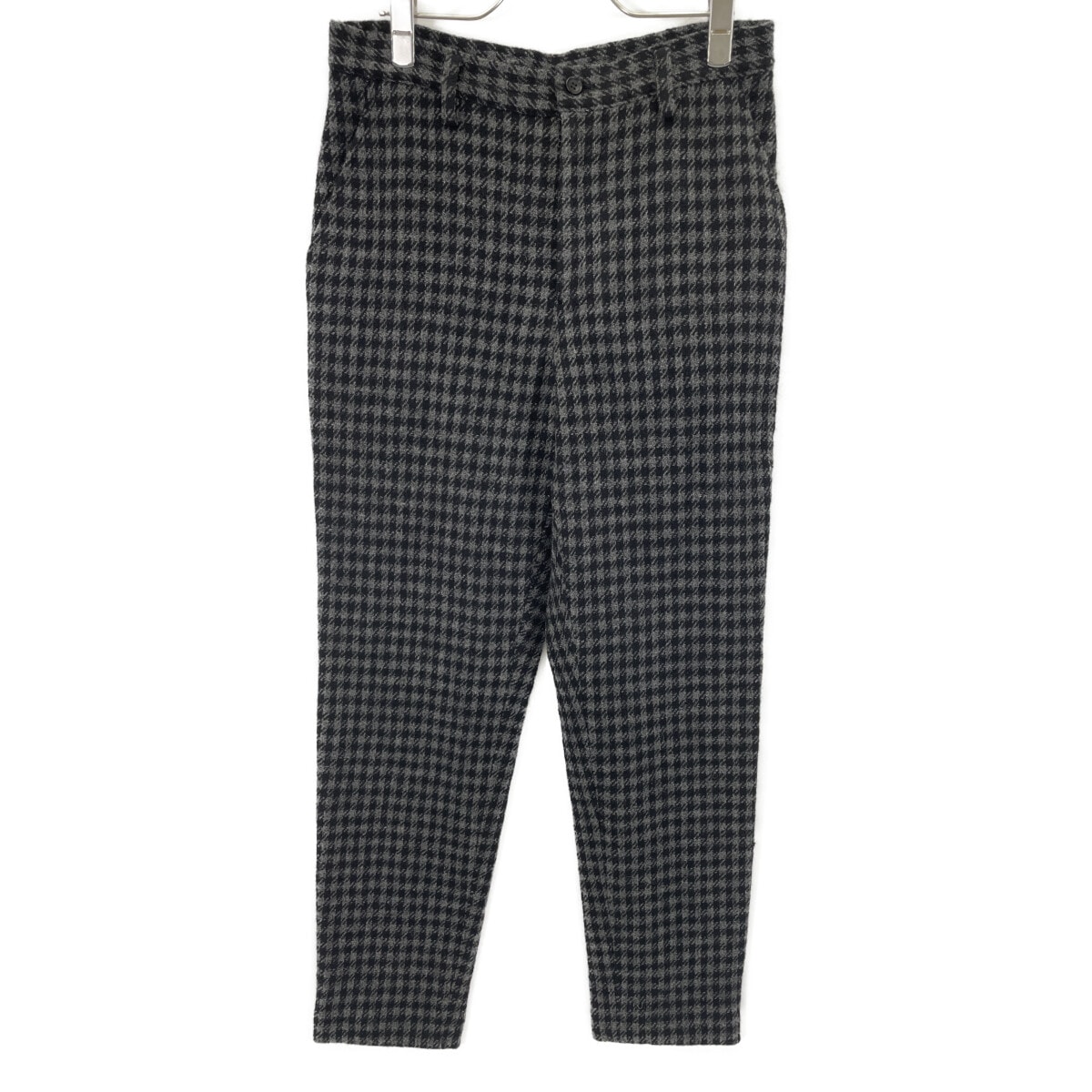 ヨウジヤマモト 【collections】24AW FO-P63-114 グレー SMALL HOUNDSTOOTH BASIC SLIM PANTS A 2