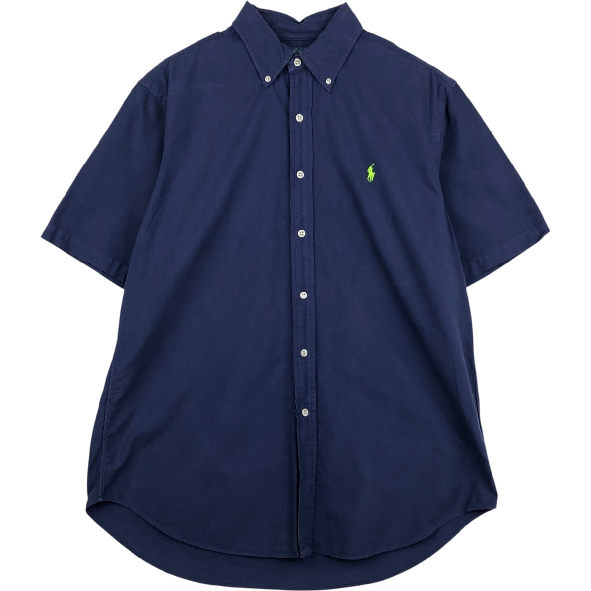 古着 ラルフローレン Ralph Lauren CLASSIC FIT クラシックフィット 半袖 ボタンダウンシャツ メンズL相当/eaa641044