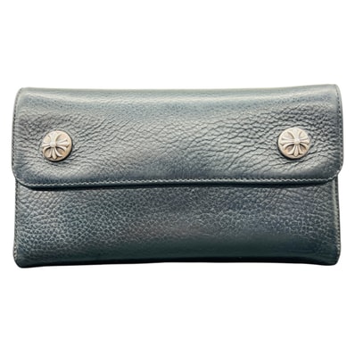 Chrome Hearts Wave Wallet Heavy Leather "Black"