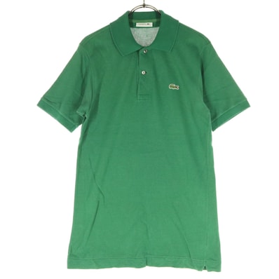 LACOSTE ラコステ コットン ワッペンロゴ 半袖 ポロシャツ 2 グリーン