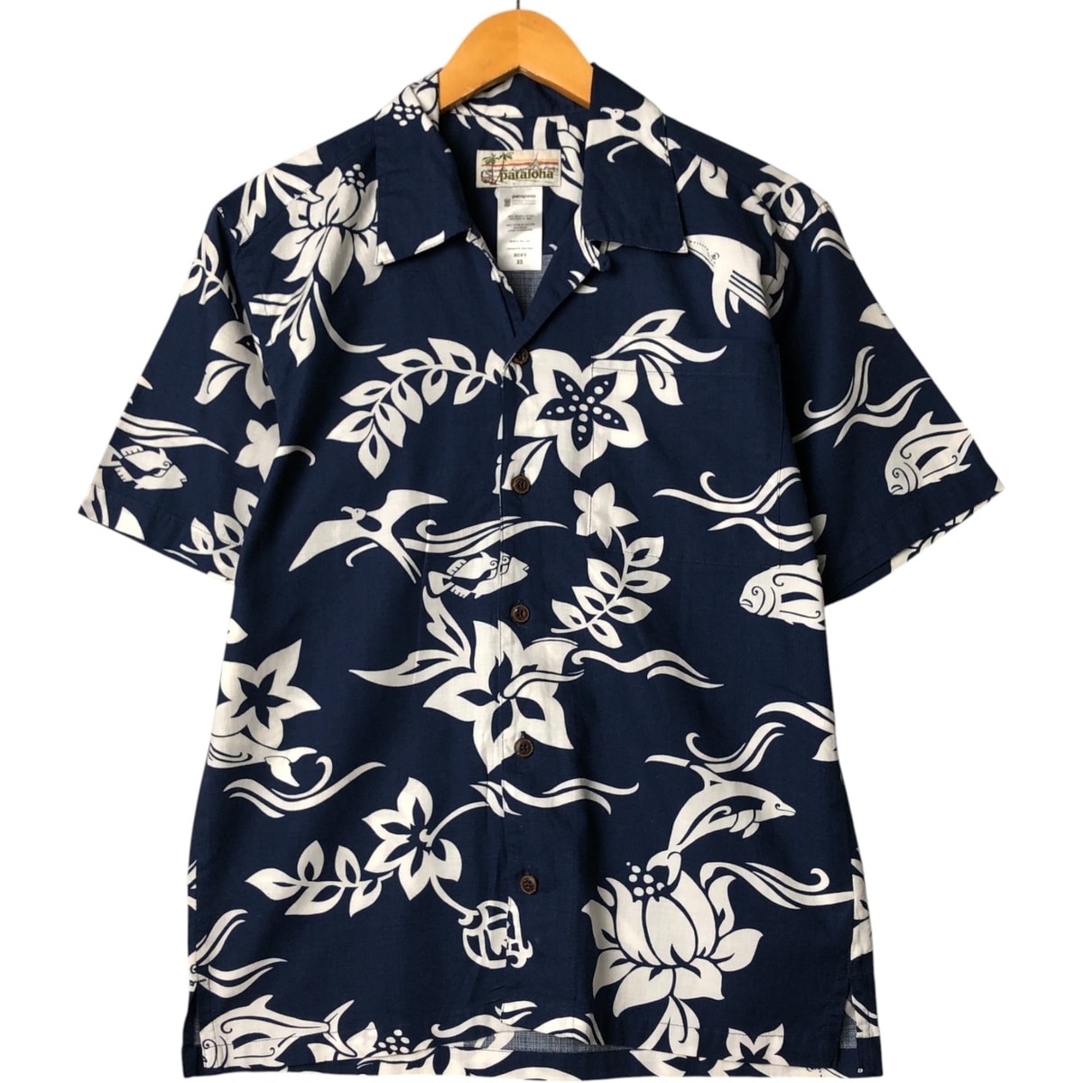 古着 00年代 パタゴニア Patagonia pataloha パタロハ 52571S0 総柄 オープンカラー ハワイアンアロハシャツ ボックスシャツ メンズXS相当/evb030049