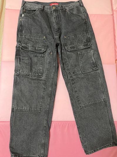 Supreme Double Knee Denim Utility Pant "Black"