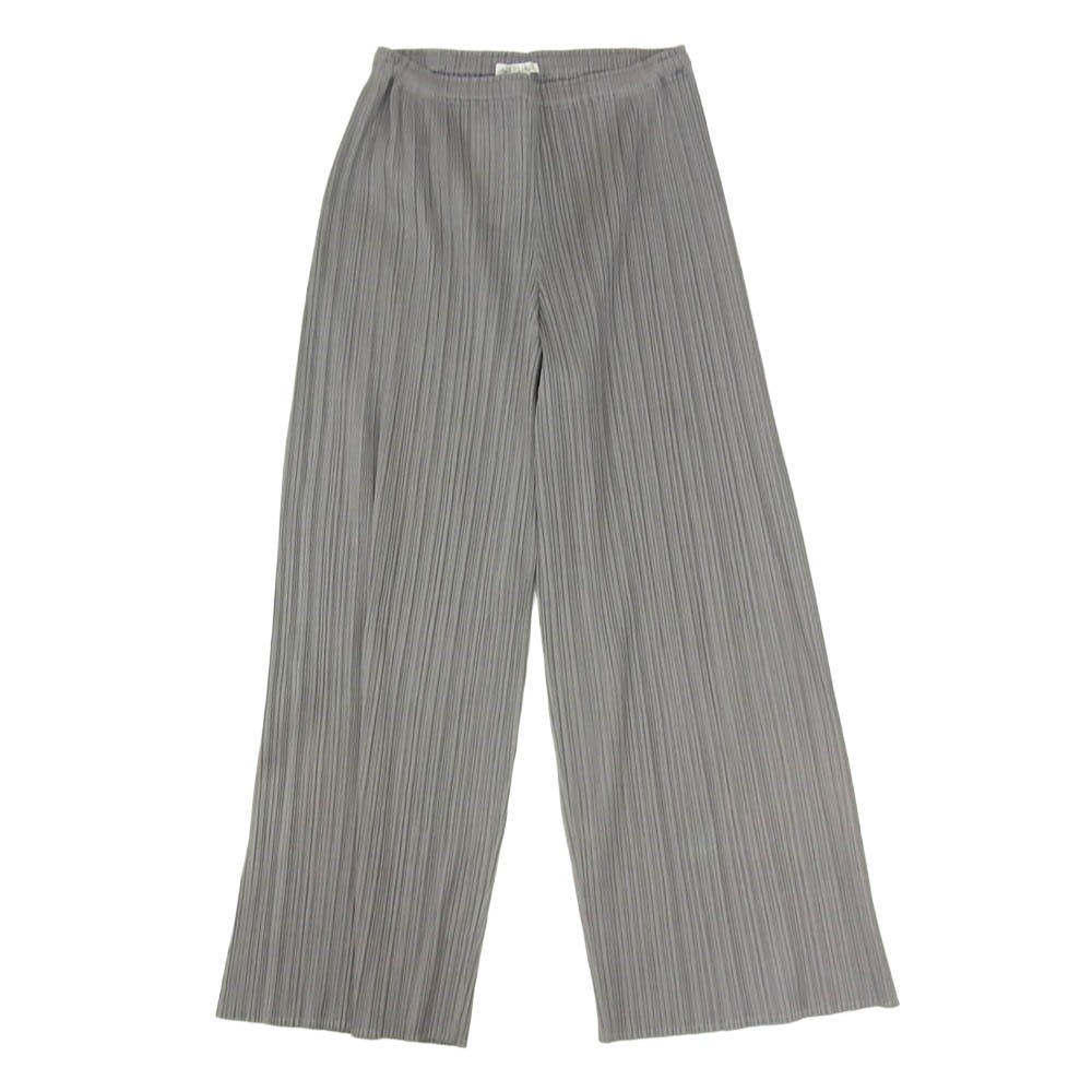 PLEATS PLEASE プリーツプリーズ イッセイミヤケ PP55-JF105 プリーツ加工 ロング パンツ グレー系 0 【中古】