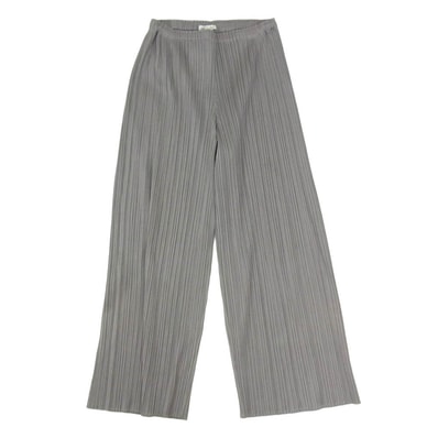 PLEATS PLEASE プリーツプリーズ イッセイミヤケ PP55-JF105 プリーツ加工 ロング パンツ グレー系 0 【中古】