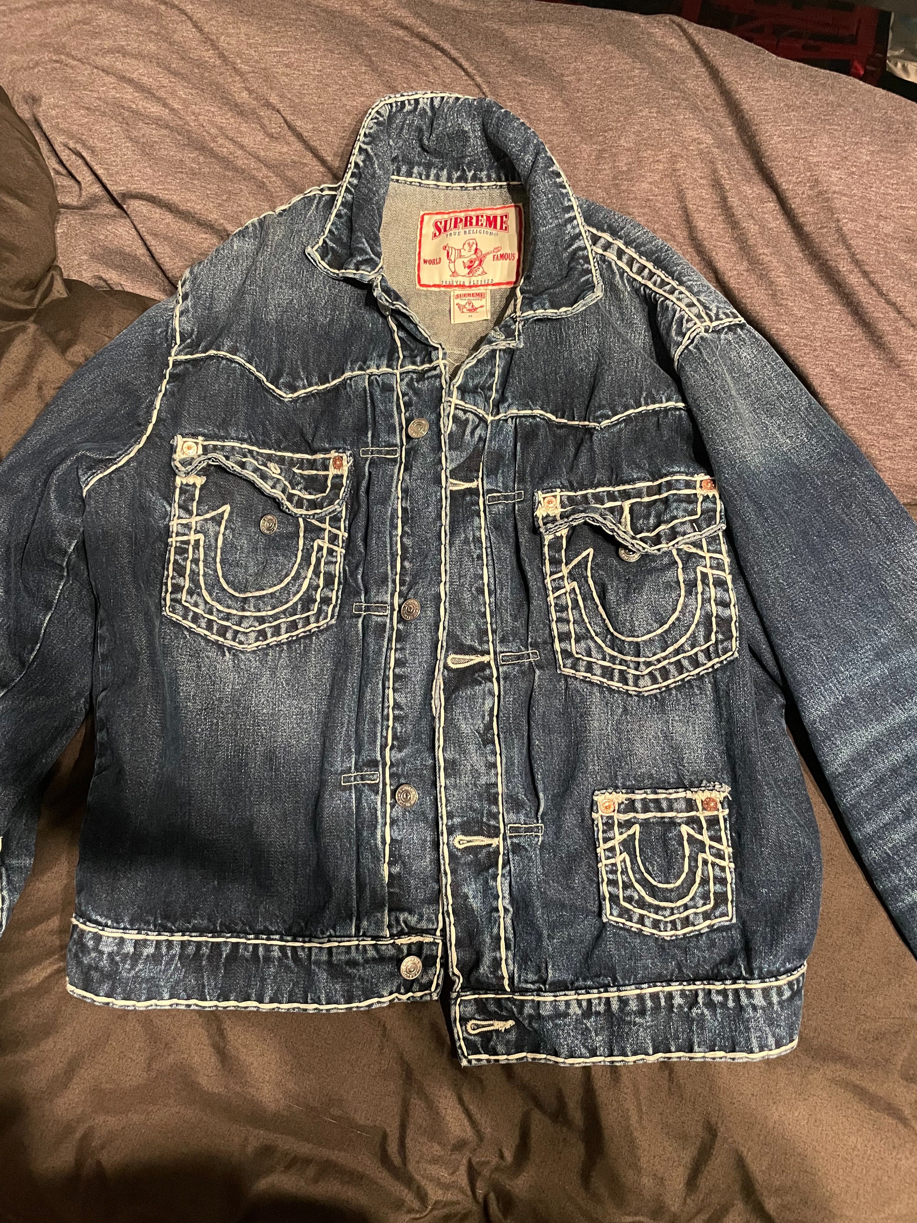 Supreme / True Religion® Denim Trucker Jacket "Washed Blue"