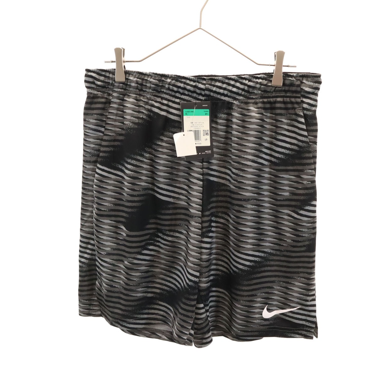 未使用 NIKE ナイキ 総柄 トレーニング ショートパンツ XL ブラック DRY-FIT