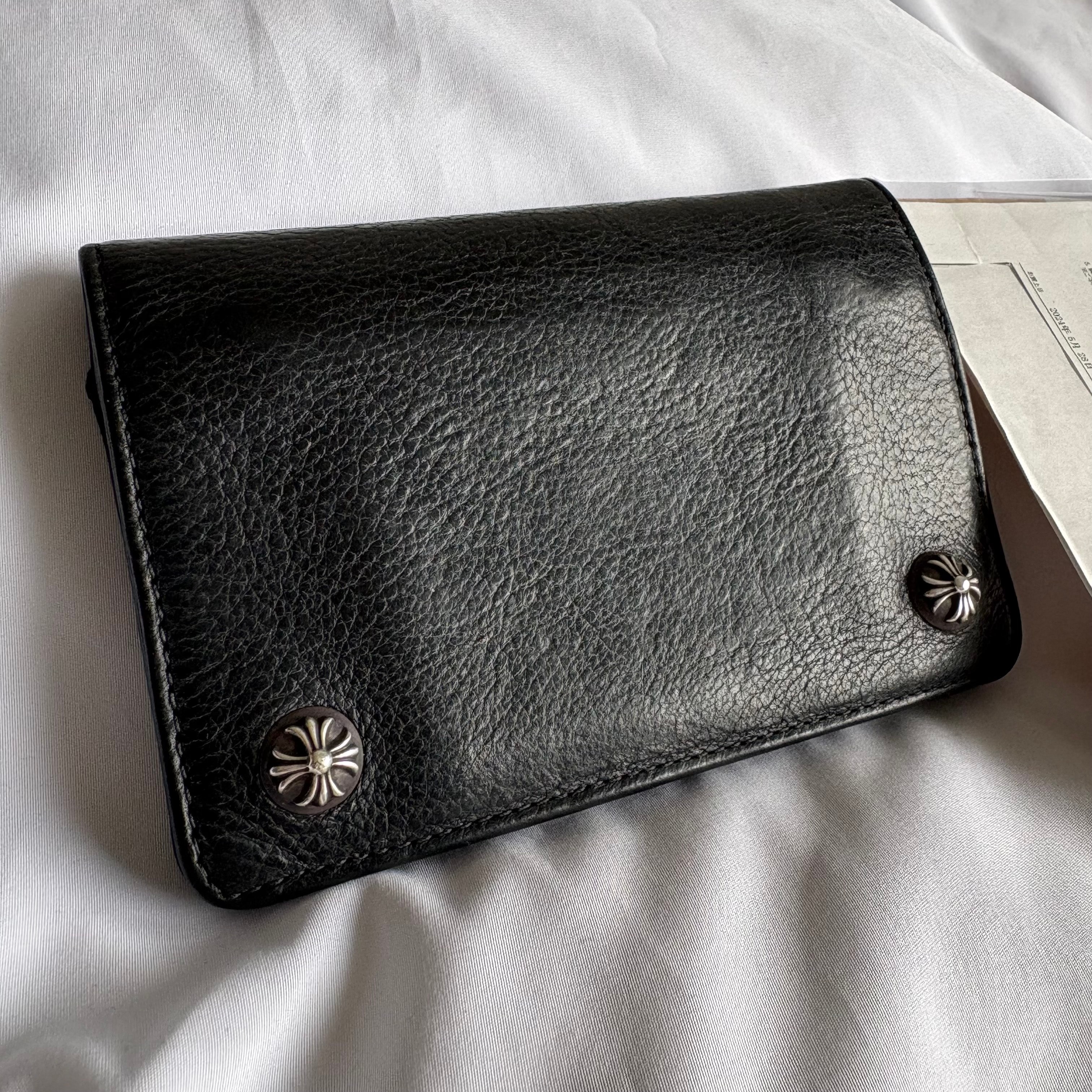 クロムハーツ 1ジップウォレット クロスボール シルバー "ブラック"