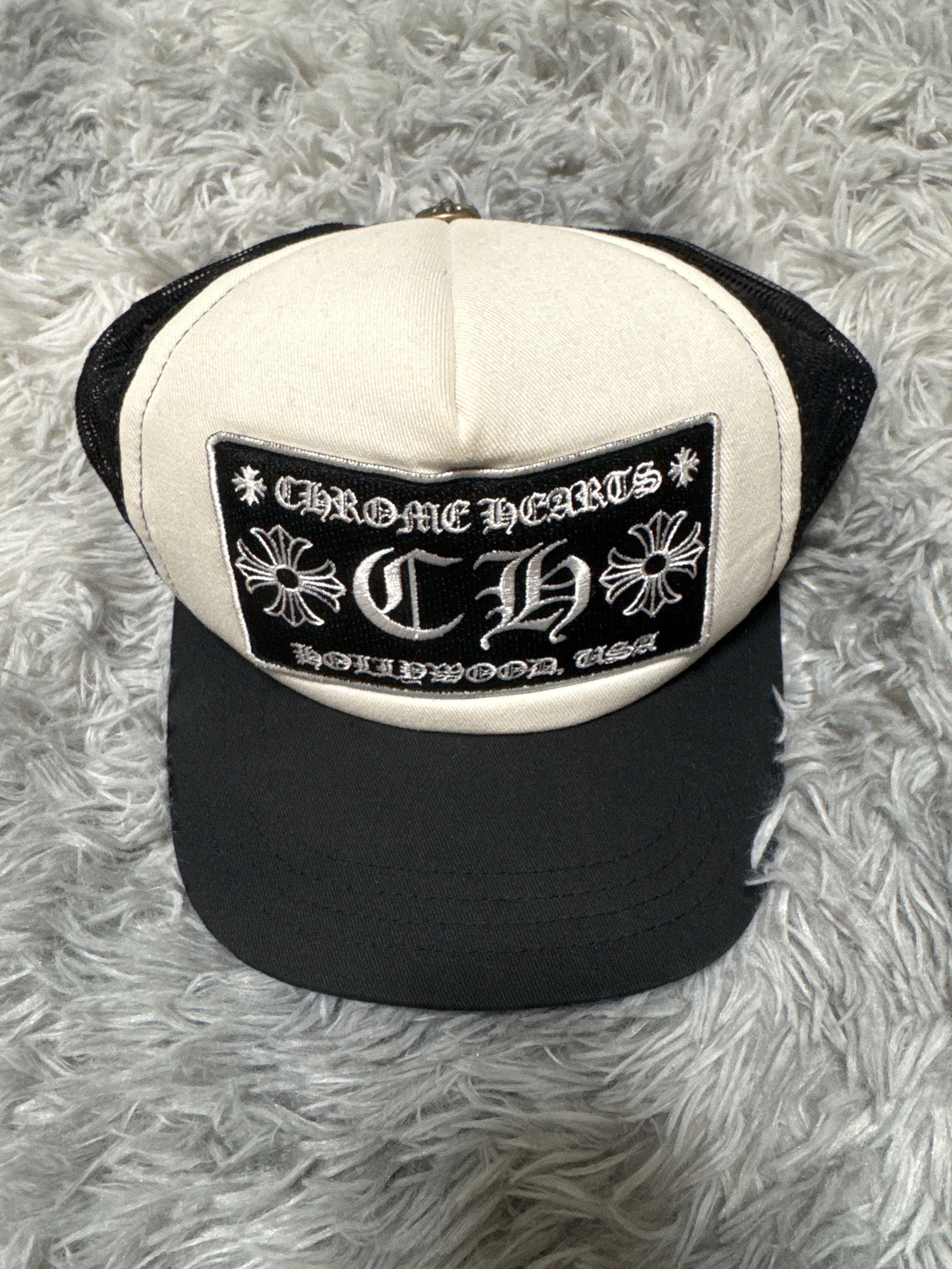 Chrome Hearts Trucker Cap CH "Black/White"