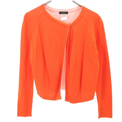 Paul Smith BLACK ポールスミス ブラック 長袖 ニットカーディガン M オレンジ