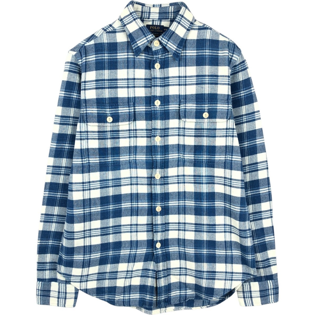古着 ラルフローレン Ralph Lauren POLO RALPH LAUREN RELAXED FIT 長袖 フランネルチェックシャツ メンズM相当/eaa677081