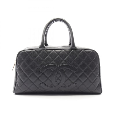 シャネル CHANEL マトラッセ ハンドバッグ バッグ キャビアスキン(グレインドカーフ) レディース ブラック系 【中古】