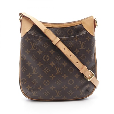 ルイ・ヴィトン LOUIS VUITTON オデオンPM ショルダーバッグ バッグ PVCコーティングキャンバス レザー モノグラム レディース ブラウン系 M56390 【中古】