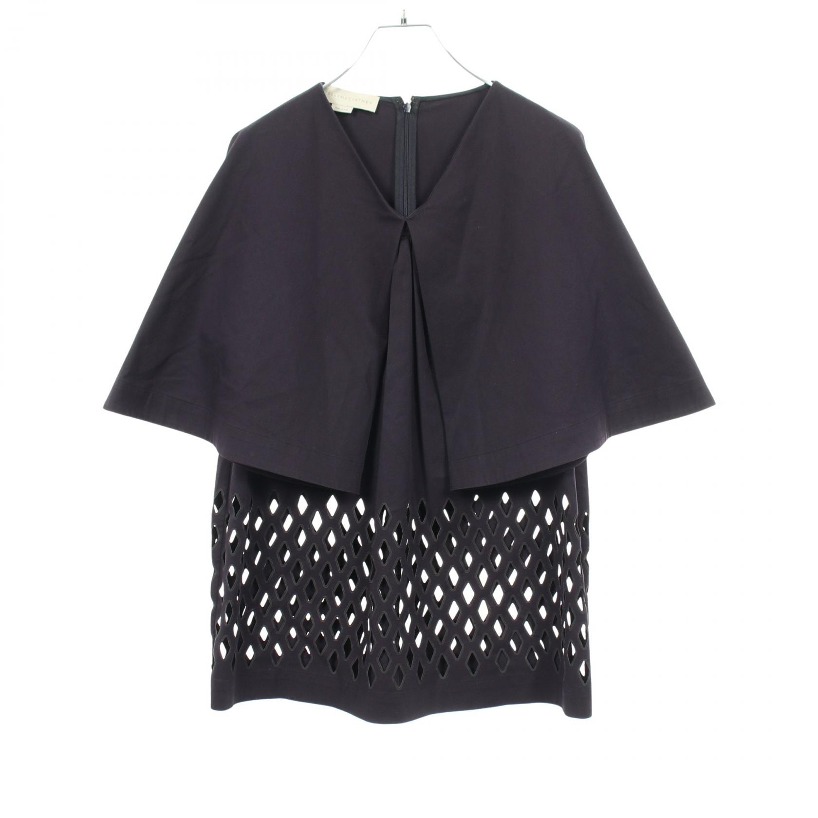 ステラマッカートニー Stella McCartney カットアウト ケープ 衣料品 トップス コットン ポリウレタン レディース ネイビー系 【中古】