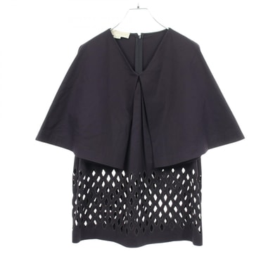 ステラマッカートニー Stella McCartney カットアウト ケープ 衣料品 トップス コットン ポリウレタン レディース ネイビー系 【中古】