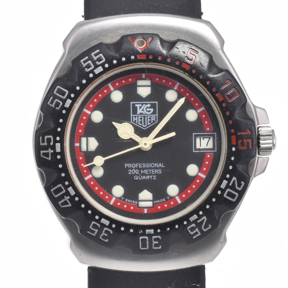 タグホイヤー TAG HEUER 374.513 フォーミュラ1 プロフェッショナル200 デイト ブラック クォーツ ユニセックス 腕時計 J#150420