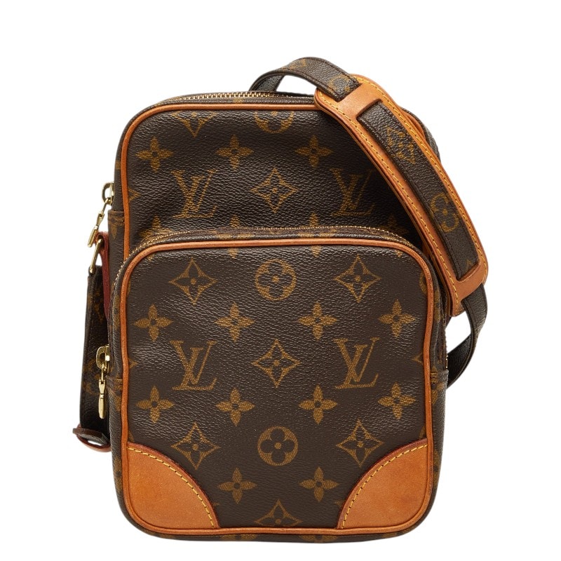 ルイ ヴィトン モノグラム アマゾン 斜め掛け ショルダーバッグ M45236 ブラウン PVC レザー レディース LOUIS VUITTON 【中古】