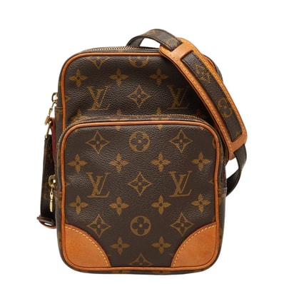 ルイ ヴィトン モノグラム アマゾン 斜め掛け ショルダーバッグ M45236 ブラウン PVC レザー レディース LOUIS VUITTON 【中古】